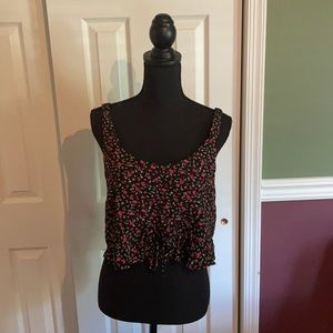 NWOT Forever 21 Floral Crop Top Size L